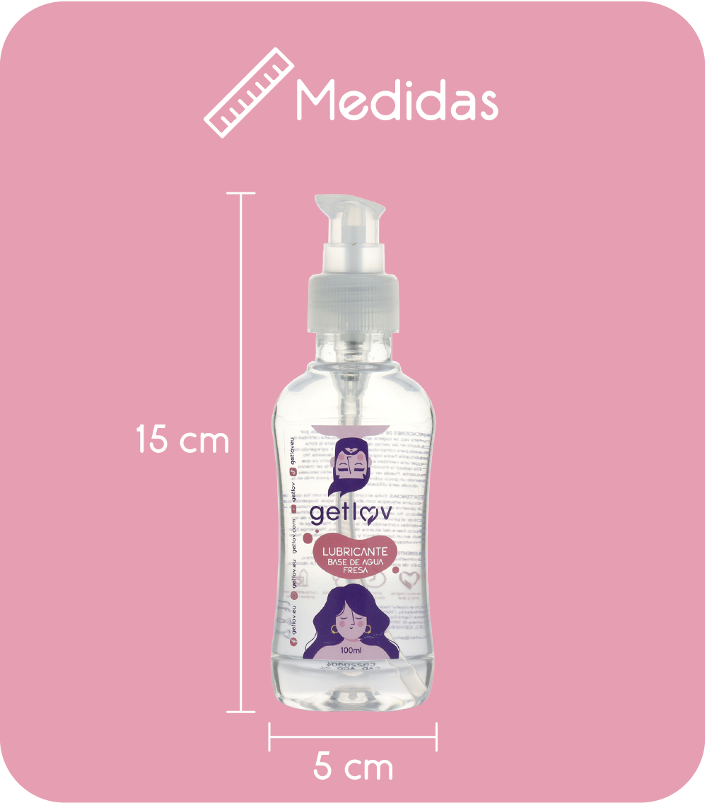 Lubricante Base de Agua Sabor Fresa